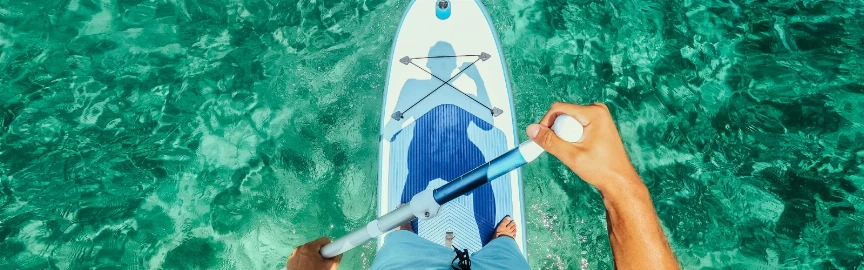 Paddleboarding Along the Miami Beach Coastline
